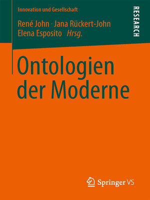 cover image of Ontologien der Moderne